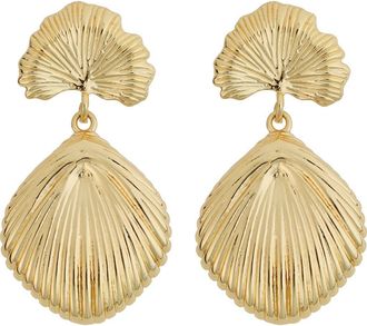 Panacea Seashell Drop Earrings in Gold at Nordstrom