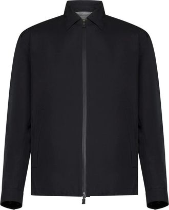 Herno Windbreaker Jacket - male - Herno - Light Jackets - Black - 2XL - Jackets