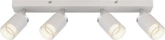 Globo Lighting Globo Lighting - Faretto da soffitto Faretto da soffitto per soggiorno striscia di faretti, faretto mobile, alluminio metallo, 4x prese GU10, LxLxH