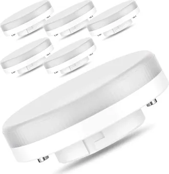 OEM Lampadina Led Gx53-7w/550lm, Sostituzione Lampadina A Incandescenza Da 50w/cfl Da 18w, Bianco Caldo 3000k, Non Dimmerabile, 175-250v, Confezione Da 4 