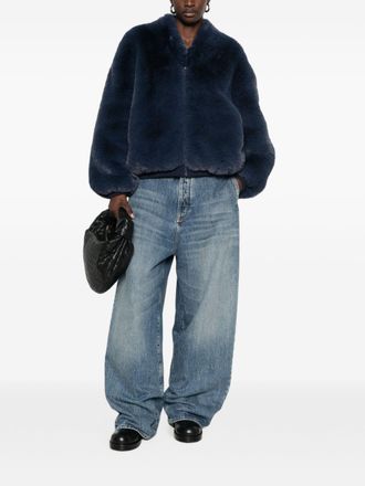 032c Faux-Fur Jacket - Navy