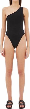 Aexae One Shoulder One-Piece Swimsuit In Black