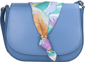 Alviero Martini 1A Classe Leren en Stoffen Tas - Dames - Schoudertassen - Blauw - ONE Size - Leer - Tassen
