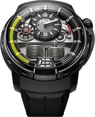 HYT H1 Titanium DLC Black Dial Mens Watch 148-DL-21-GF-RU