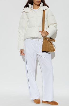 Lacoste Hooded Down Jacket, Womens, White
