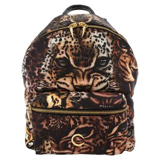 Roberto Cavalli Roaring Panther Print Backpack