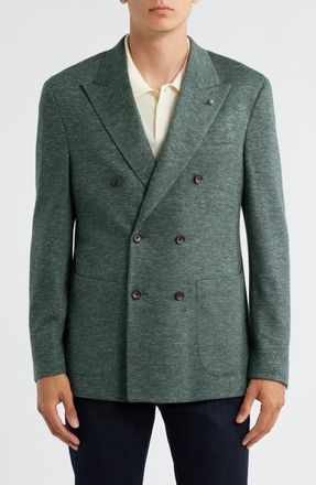 Jack Victor Hall Comfortwear Wool Blend Sport Coat in Sage at Nordstrom, Size 38 Regular