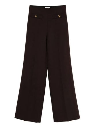Sandro high-waisted trousers - Brown