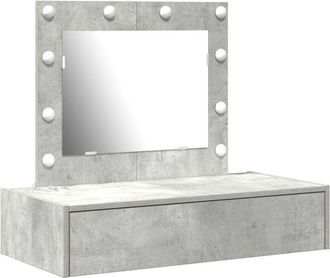 vidaXL Mesa de tocador Gris 83 x 40 x 70 cm Madera contrachapada Vidaxl