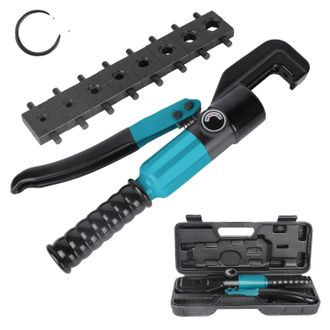 OEM Herramienta De Crimpado Hidr&aacute;ulica, Presi&oacute;n De 8 Toneladas, Compatibilidad Con Cables Vers&aacute;tiles, Azul/negro