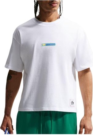 Nike NSW Boxy Futbol Loose T-Shirt White Canary Lt Photo Blue IR8961-100
