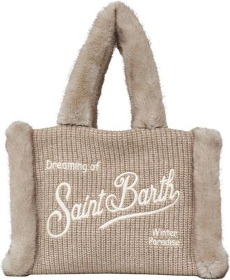 MC2 Saint Barth Colette Shearling Rib - Dames - Tassen - Beige - Maat: ONE Size