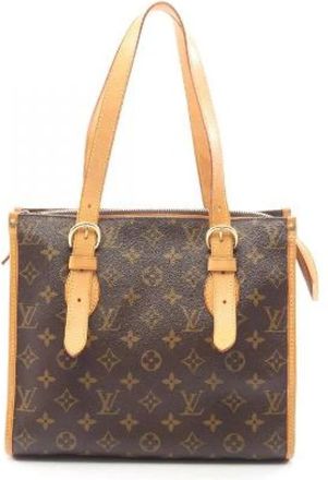 Louis Vuitton Pre-owned Popincourt Haut Monogram Tote Bag - Dames - Vintage Schoudertas - Bruin - ONE Size - Leer - Vintage