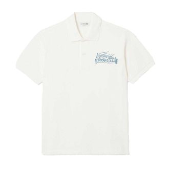 Lacoste Heren L.12.12 Organic Katoenen Poloshirt met Korte Mouwen (Cr&egrave;me)