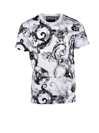 Versace Jeans Couture Baroque-Inspired Printed Cotton T-Shirt