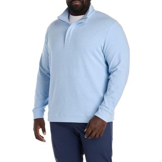 Vineyard Vines Big & Tall Calmwater 1/4-Zip Pullover in Jake Blue at Nordstrom, Size 5X Big