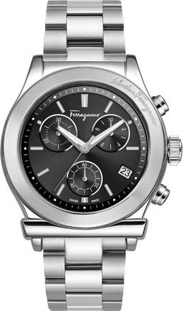 Ferragamo 1898 Chronograph - Heren - Accessoires - Grijs - Maat: ONE Size