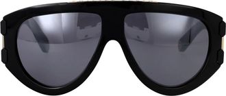 Philipp Plein Eagle Zonnebril - Heren - Zonnebrillen - Zwart - 60 MM - Accessoires