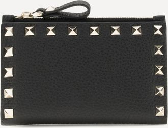 Valentino Garavani Portacarte con zip Rockstud Woman UNI