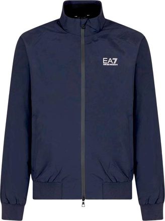 Emporio Armani Core Identity Jacket - Heren - Zomerjassen - Blauw - L - Polyester - Jassen