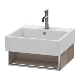 Duravit Mueble De Pared Duravit Vero Air 48,4 X 43,1 Cm, 1 Compartimento Abierto, Para Vero Air 235050, Color (frente/cuerpo): Cappuccino Laca Alto Brillo - V