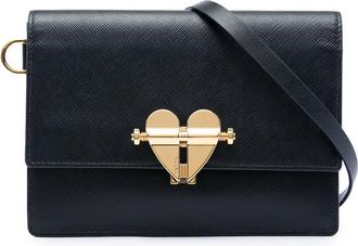 Prada Pre-owned Prada Saffiano Heart Lock Crossbody Ladies C2TG5YNKQ7MO3M9G