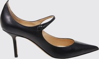 Francesco Russo Smooth Leather Mary Jane Pumps with Stiletto Heel