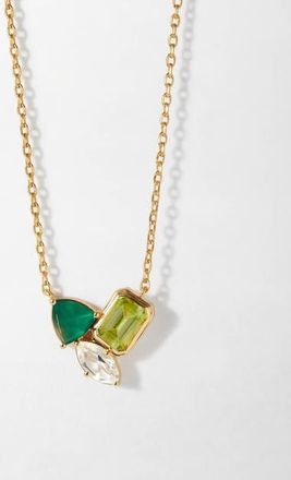 Edge of Ember Trinity Green Gemstone Necklace at Nordstrom, Size 18