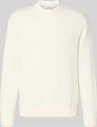 Selected Regular Fit Strickpullover aus reiner Baumwolle Modell PHILIP in Offwhite, Größe XXL