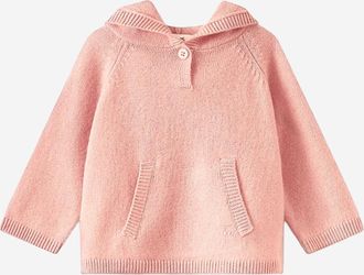 BONPOINT Boys Hooded Sweatshirt Pink Cashmere Hoods & Sweatshirts