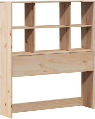 vidaXL Cabecero de cama con almacenaje madera maciza de pino 90 cm Vidaxl