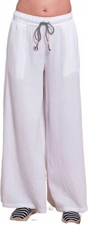 Sundry Womens Wide Leg Drawstring Pants In Oyster