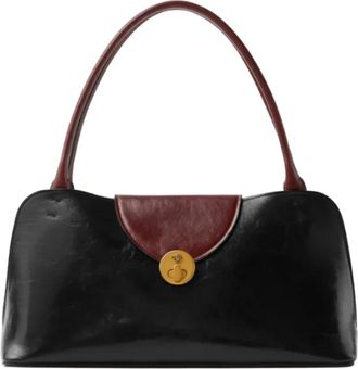 Versace Vivian Leather East/West Schoudertas - Dames - Handtassen - Zwart - ONE Size - Leer - Tassen