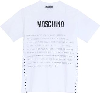Moschino Hombre, Camisetas, Blanco, Talla: M