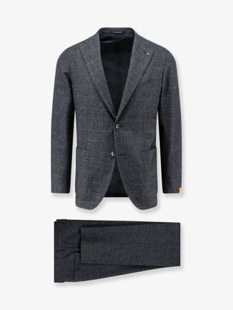 Tagliatore Abito monopetto in misto cotone e lana con motivo Principe di Galles - TAGLIATORE - gender_Man