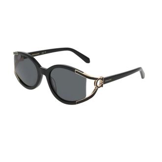 Ferragamo Sunglasses - female - Ferragamo - Sunglasses - Black - 56 MM - Accessories