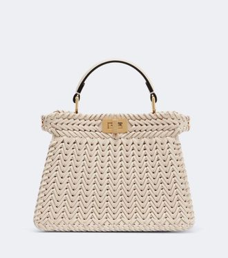 Fendi Borsa a mano Peekaboo Petite in pelle