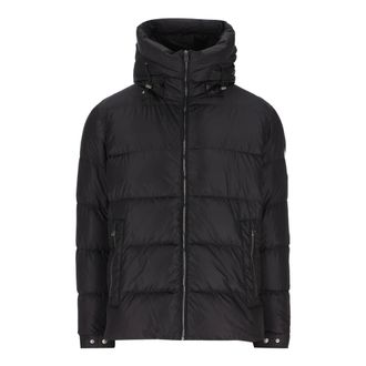 Herno Gewatteerd Jack met Capuchon - Heren - Jassen - Zwart - Maat: 2XL Leer