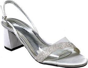 David Tate Night dOrsay Sandal in Silver Satin at Nordstrom Rack, Size 9.5