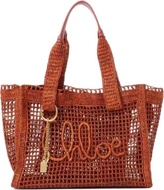 Chlo&eacute; Brown Summer Banana east-west Large tote