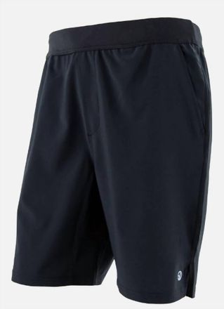 Straight Down Mens Ground Work Short In Black