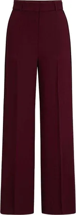HUGO BOSS Effen, getailleerde damesbroeken (Rood)