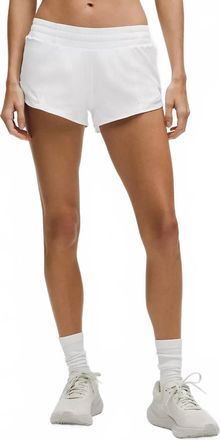 lululemon Hotty Hot 2.5 Low Rise Short In White