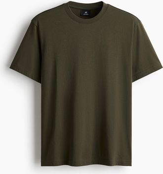 H&M T-Shirt in Regular Fit - Green
