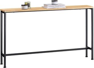 SoBuy Mesa De Entrada Recibidor Grande Mesa De Consola Negro 120 X 20 X 81 Cm Fsb19-l-e Sobuy Es