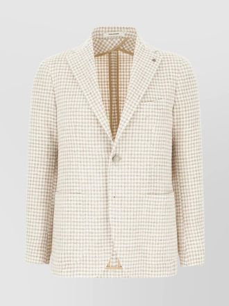 Tagliatore embroidered stretch blazer