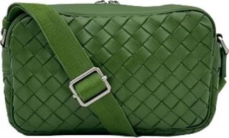 Bottega Veneta Pre-owned Crossbody Tas - Dames - Vintage Schoudertas - Groen - ONE Size - Leer - Vintage