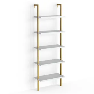 Vicco Escalera Estanter&iacute;a Ava, Blanco, 60 X 183 Cm Vicco