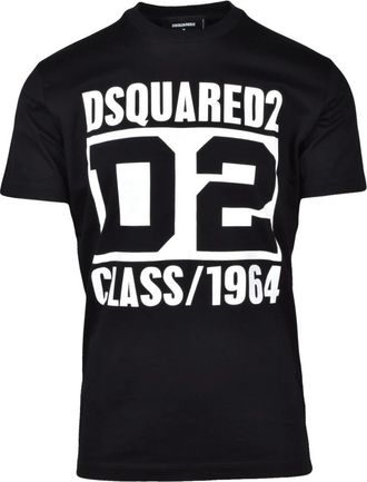 Dsquared2 T-Shirt - Heren - T-shirts - Zwart - L - Katoen - Tops