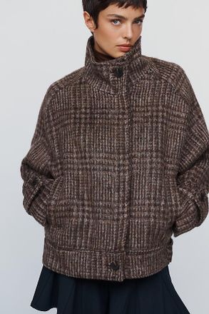 Maeve Funnel Neck Coat Jacket